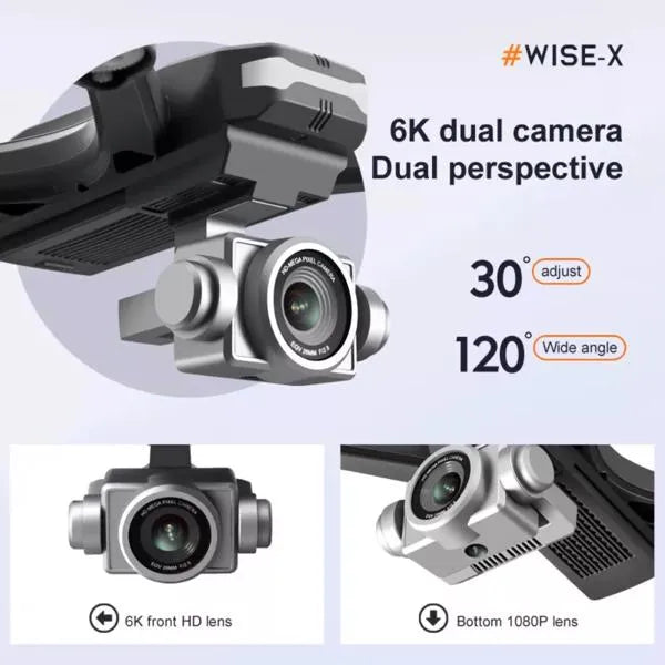 3 Battery V14 Professional Drone 6K HD Dual Camera Wifi FPV Portable RC Quadcopter , Drones Suitable For Adults-beginners. Logistics Is Randomly Sent By UPS&UNI&GOFO&USPS