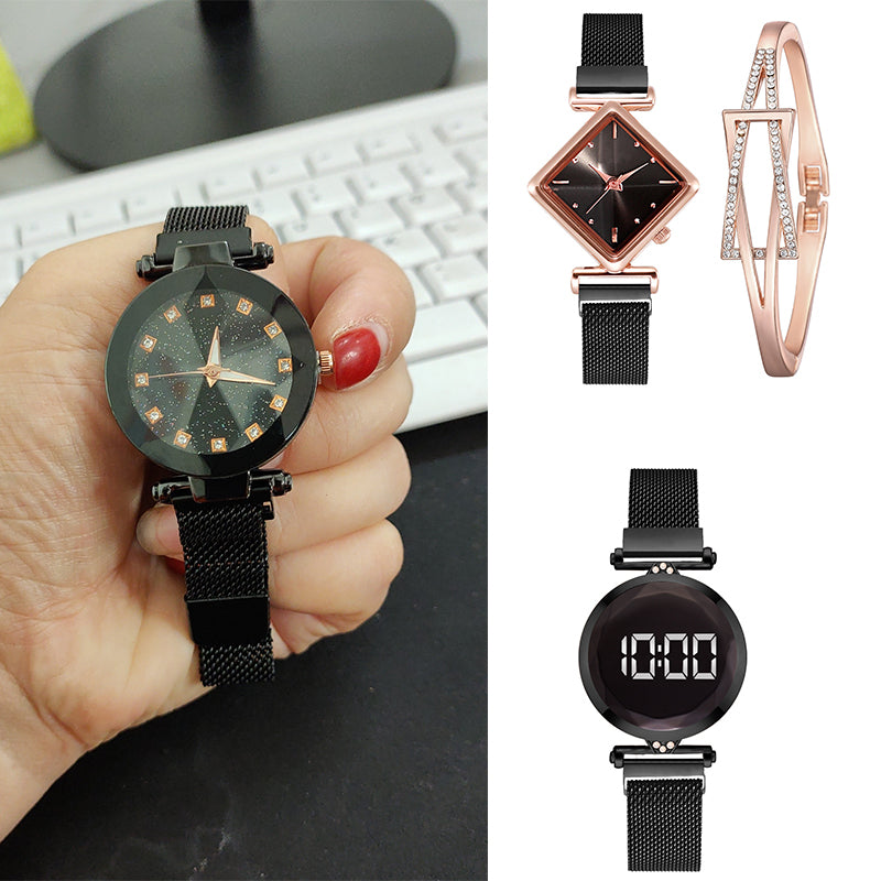 Diamond watch bracelet Alloy Band Universal Watch tar watch