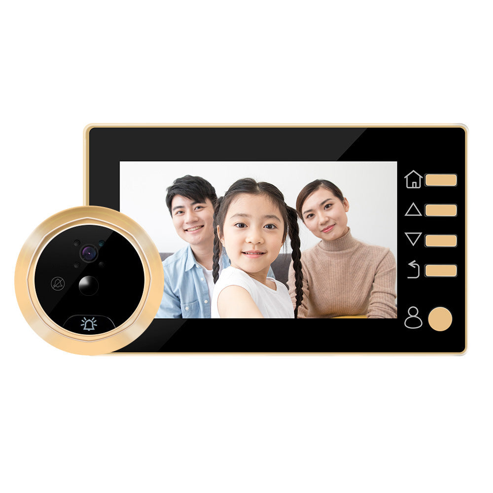 Home smart cat's eye video doorbell