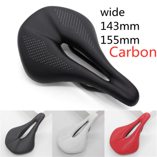 Full carbon Fiber and Leather Cushion Road Bike Mountain Bike Saddle