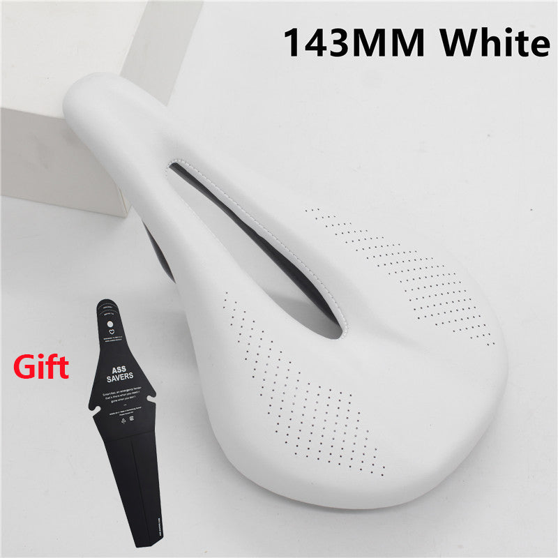 Full carbon Fiber and Leather Cushion Road Bike Mountain Bike Saddle