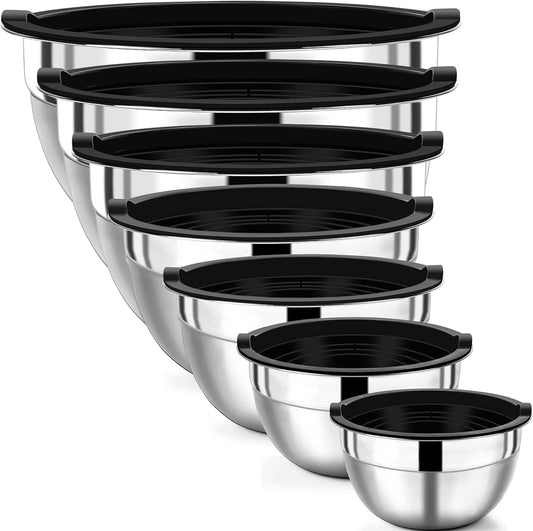 Baking Tools Egg Beater Bowl Salad Bowl Cooking Bowl Set With Lid