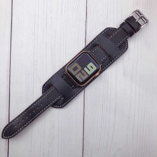 Bracelet Watch-Band Buckle-Cuff Leather Loop