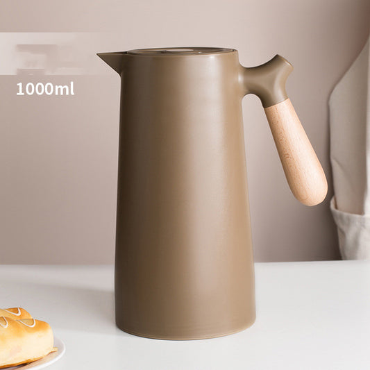 S''Dream Nordic Wood Handle Large Capacity Household Hot Water Kettle Stainless Steel Small