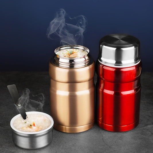 Large Capacity Portable Stainless Steel Household Insulation Braised Cup Thermal Pot Lunch Box
