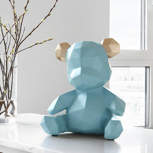 Nordic geometric bear ornaments