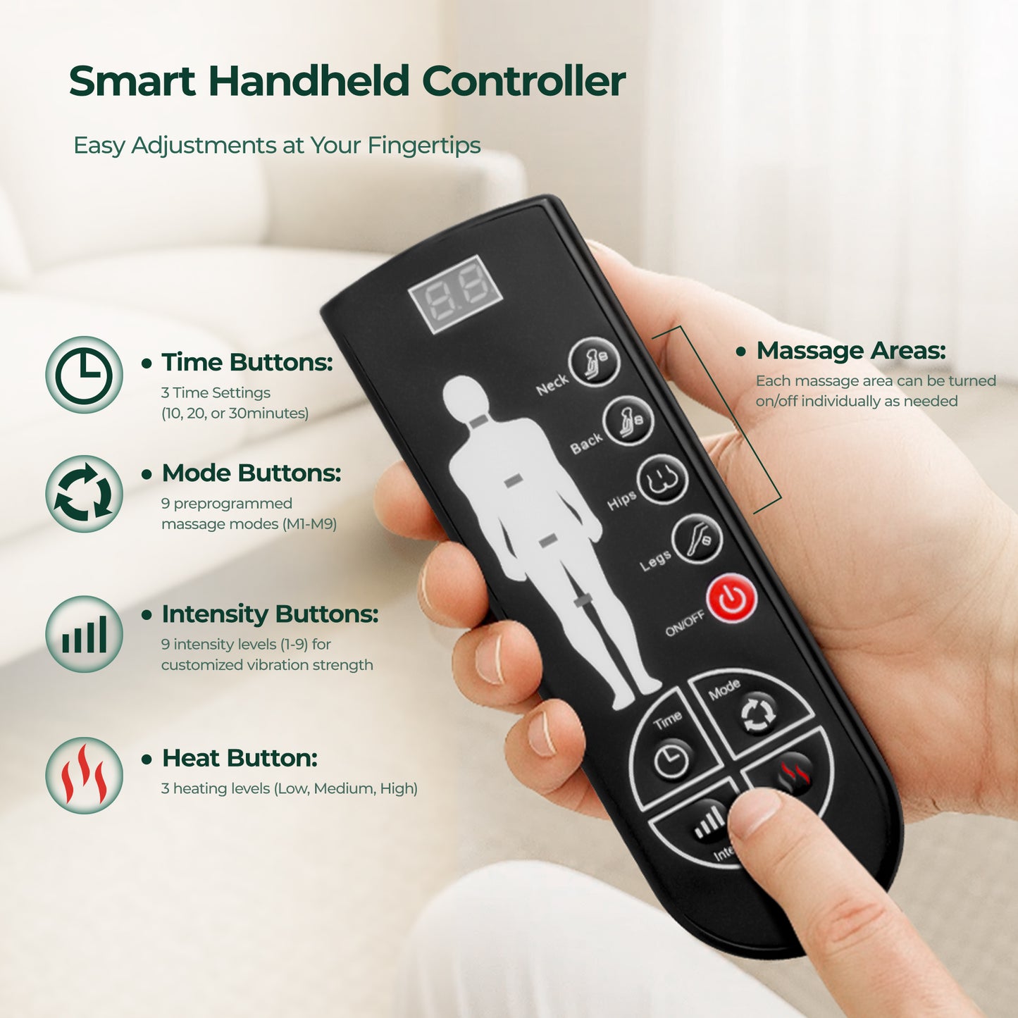 Amazon Prohibited Sale Foldable Portable Neck Massage Pillow Heat Therapy Multi-Mode Remote Control, Shoulder & Neck Relaxation Device, Multifunctional Massager, Cervical Pillow For Sleep Neck