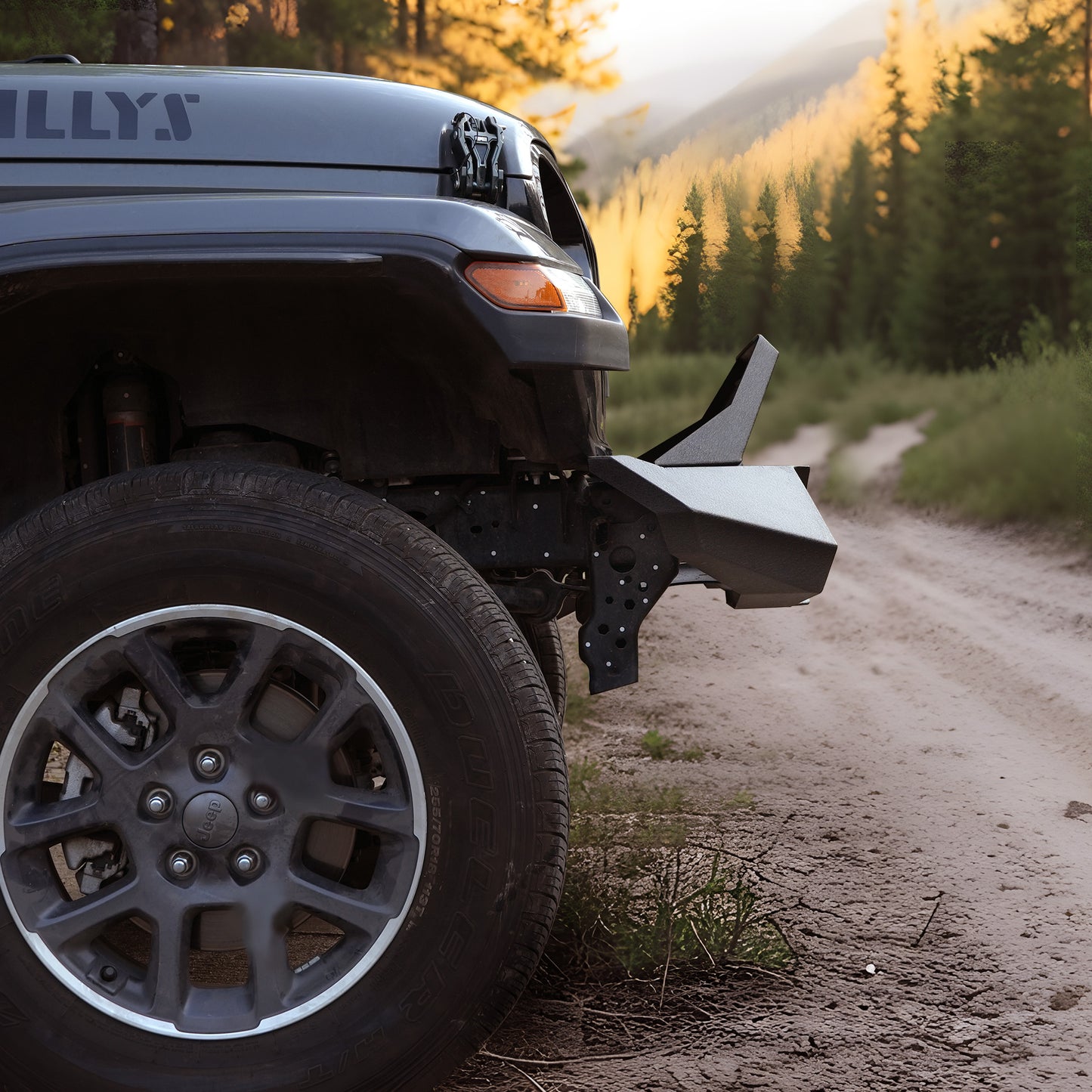 Front Bumper With Winch Plate Compatible With Wrangler JK