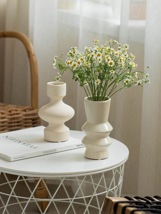 Living Room Dry Flower Arrangement Tabletop Decoration Ceramic Vase Decorations