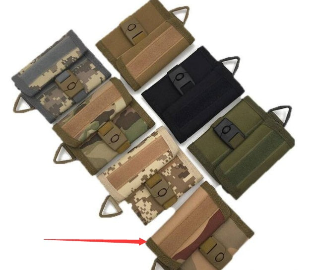 Velcro Shortcut Camouflage Wallet