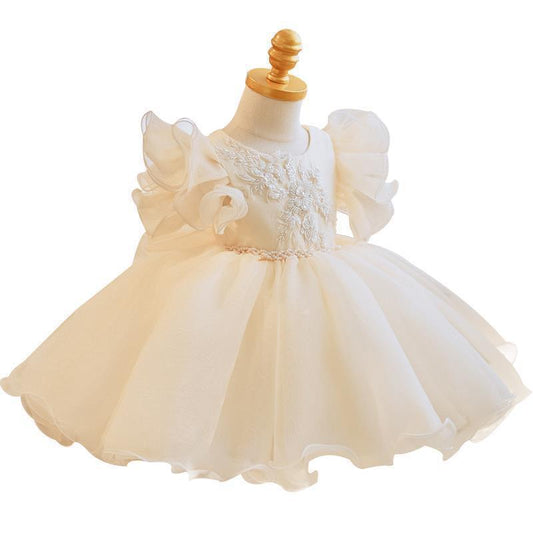 Winter Light Luxury Women's Flying Sleeves Birthday Dress