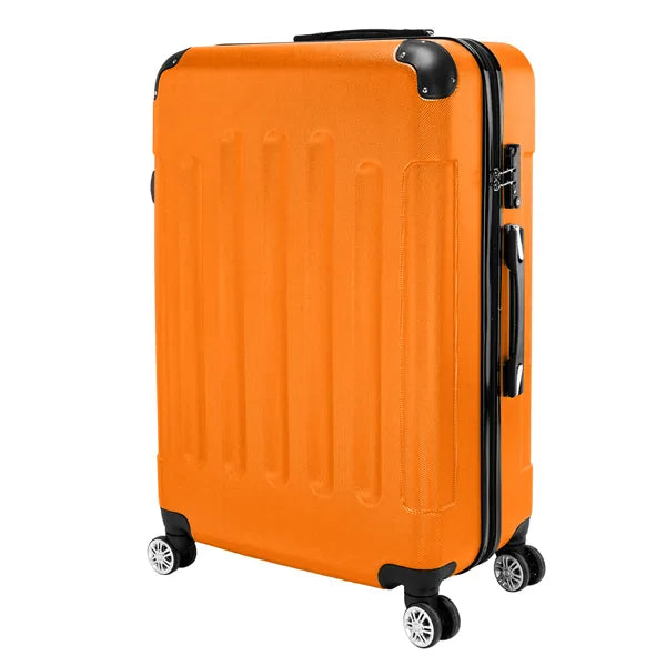 3-in-1 Portable ABS Trolley Case 20inch 24inch 28inch Orange