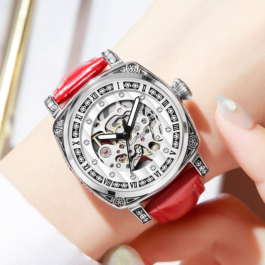 Leather Belt Watch Needles Luminous Waterproof Watches
