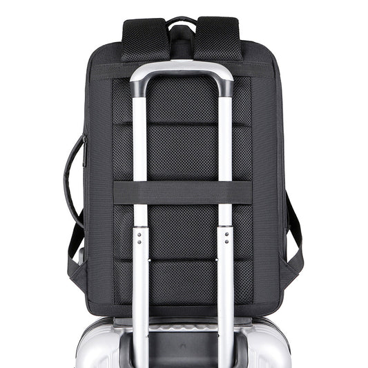 Multi-functional Black Breathable Laptop Backpack
