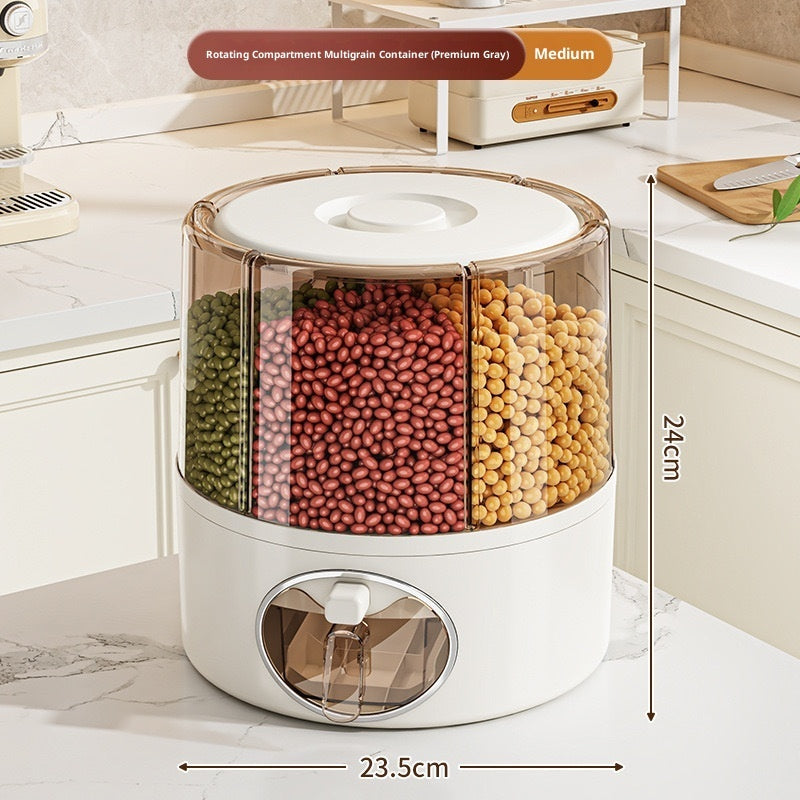 Rotatable Cereals Storage Bucket Insect Proof Sealed