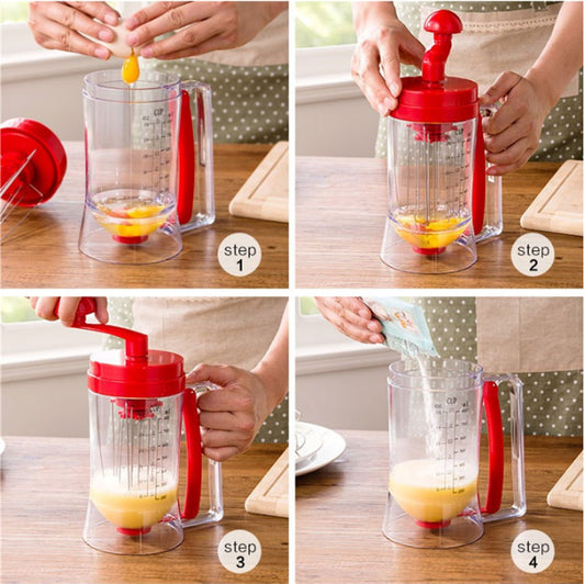 1Pc Baking Pastry Manual Pancake Mixer Machine Cupcake Funnel Batter Dispenser Cream Separator Tool Cake Dough Dispenser