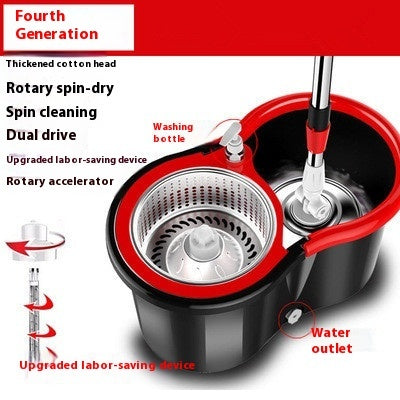 Household Mopping Bucket Automatic Lazy Mop Gift