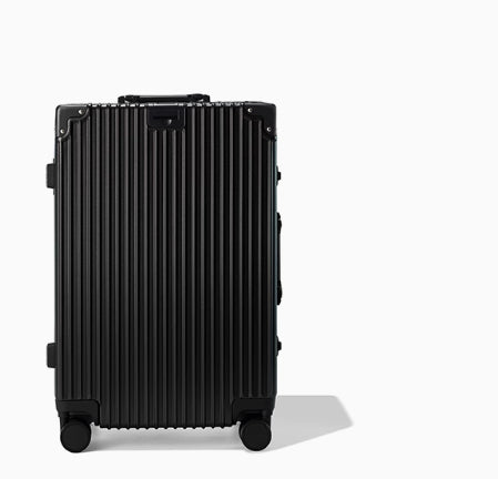 Mute Universal Wheel Password Leather Suitcase Aluminum Frame