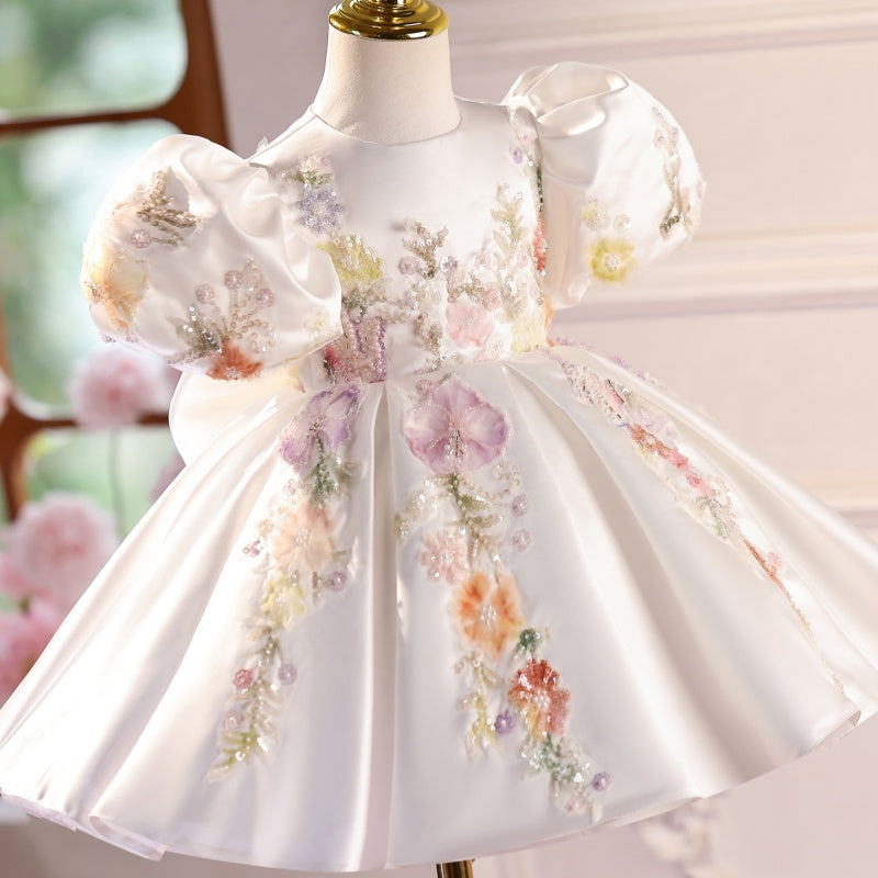 Host's Dress Girls' Piano Performance Costume Light Luxury