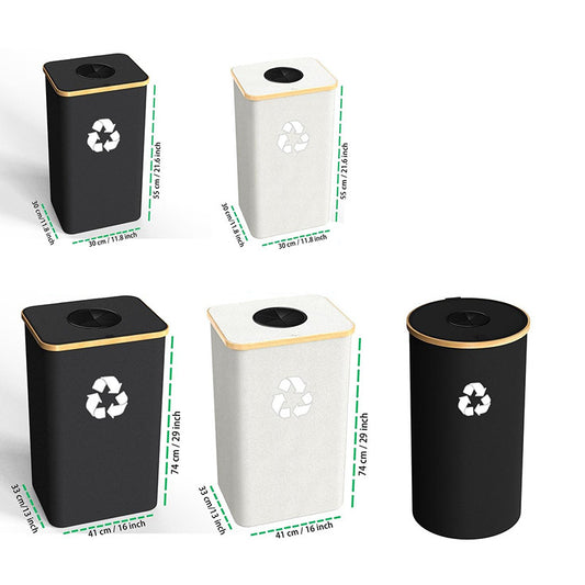 Storage Basket Removable Recycling Bottle Storage Basket Trash Can Kitchen Home Folding Recycling Bin