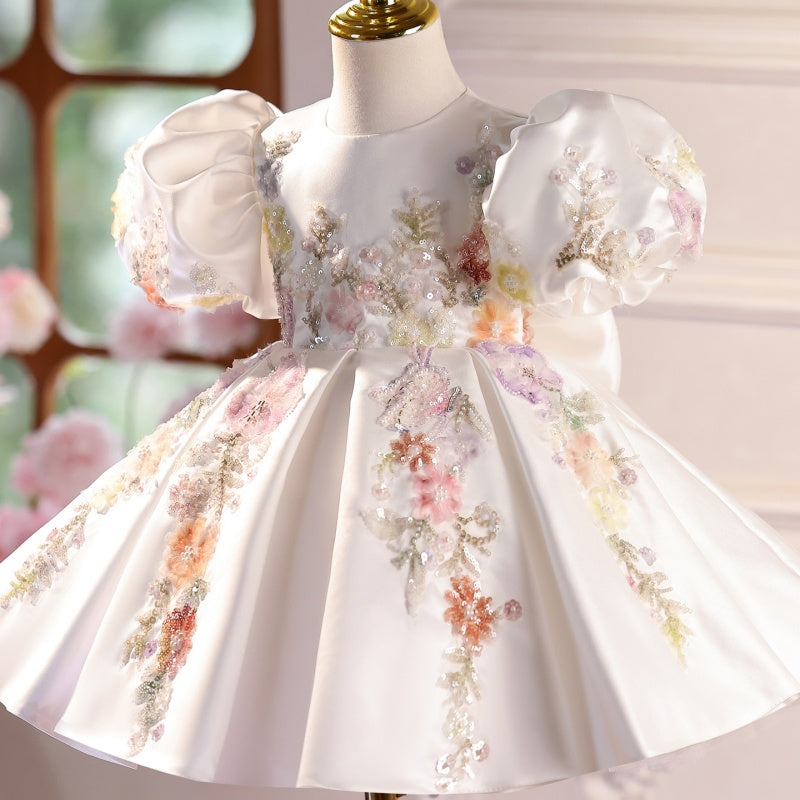 Host's Dress Girls' Piano Performance Costume Light Luxury