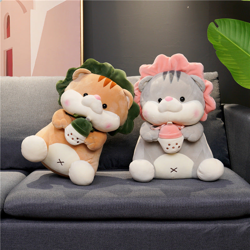 Baby Bottle Cat Plush Toy Doll