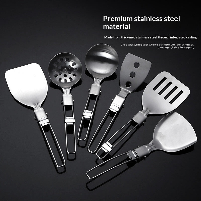 304 Stainless Steel Folding Kitchen Utensil Set