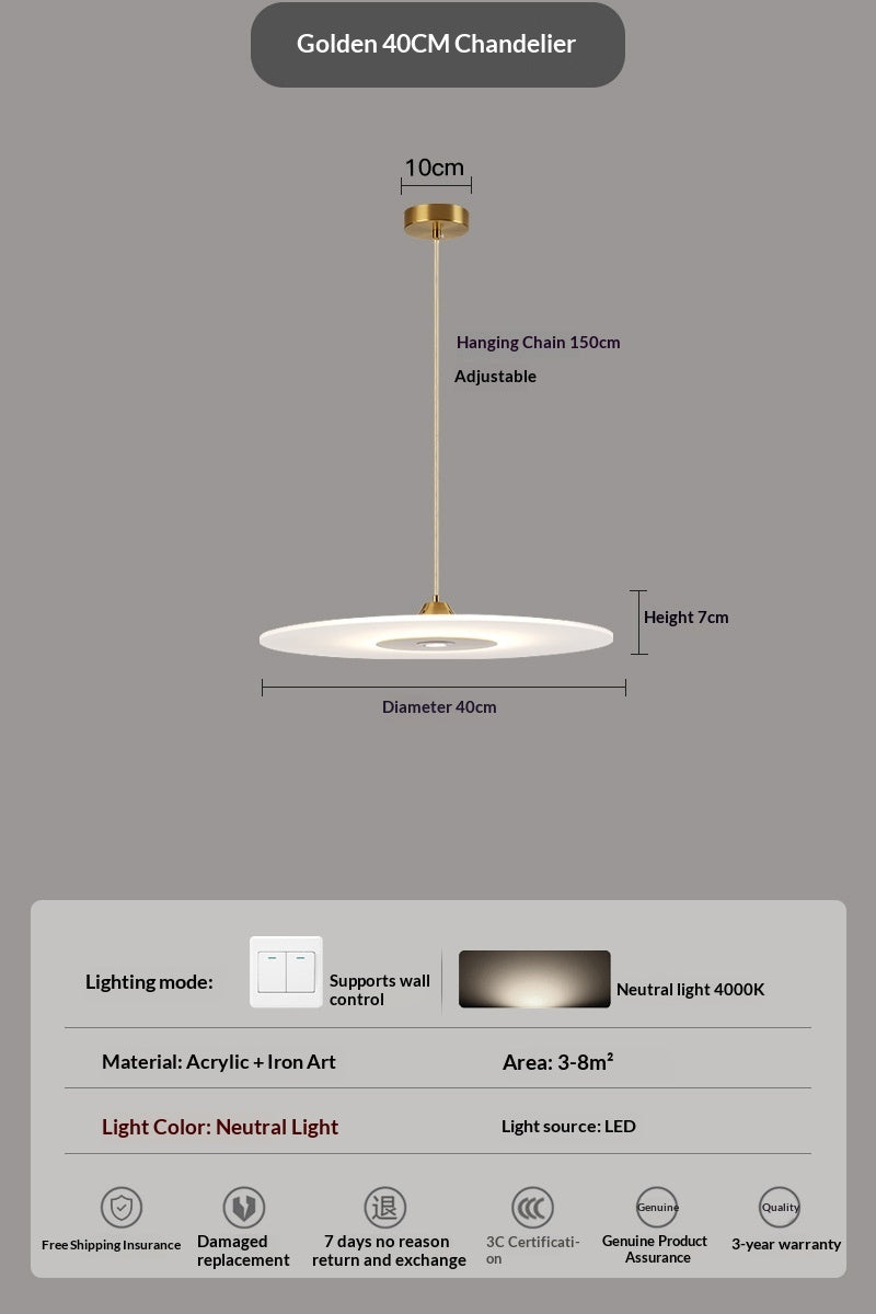 Modern Minimalist Chandelier With A Light-luxury Nordic Aestheticcreative Lighting For A Sleek Understated Look