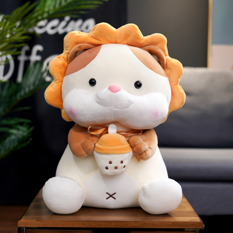 Baby Bottle Cat Plush Toy Doll