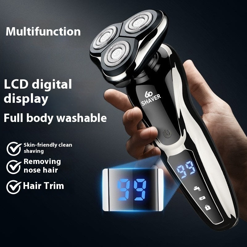 Smart Power Display Fast Charge Fully Washable Multi-function Electric Shaver