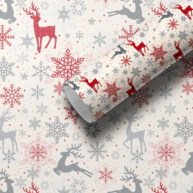 Christmas Gift Packaging Paper Printed Gift Paper Cute Christmas Eve Christmas Gift