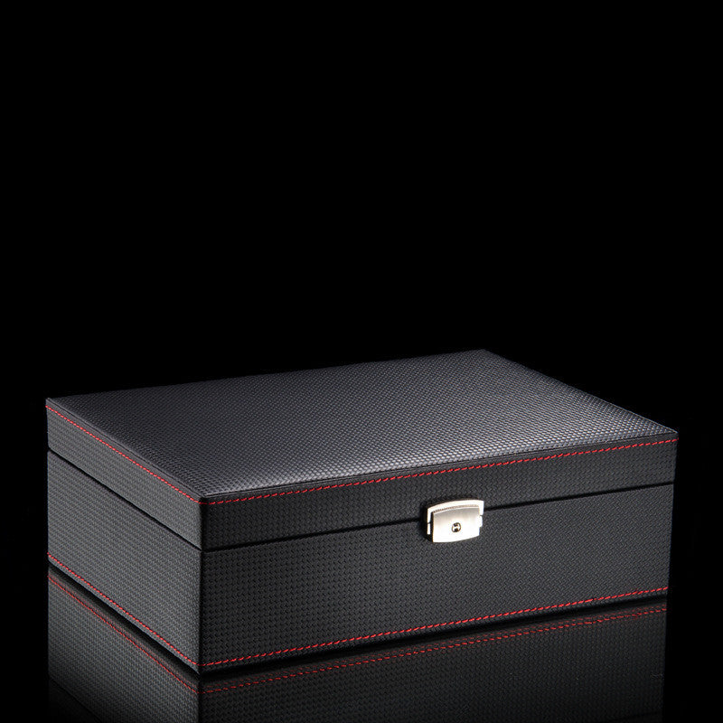 Carbon fiber leather watch box