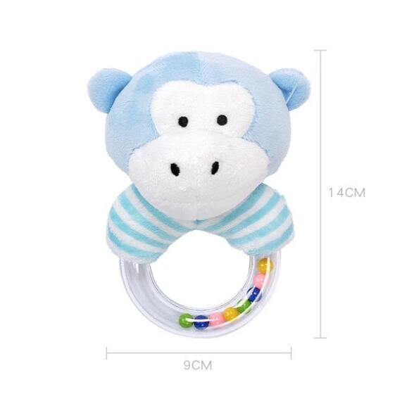 Baby cartoon plush handbell toy