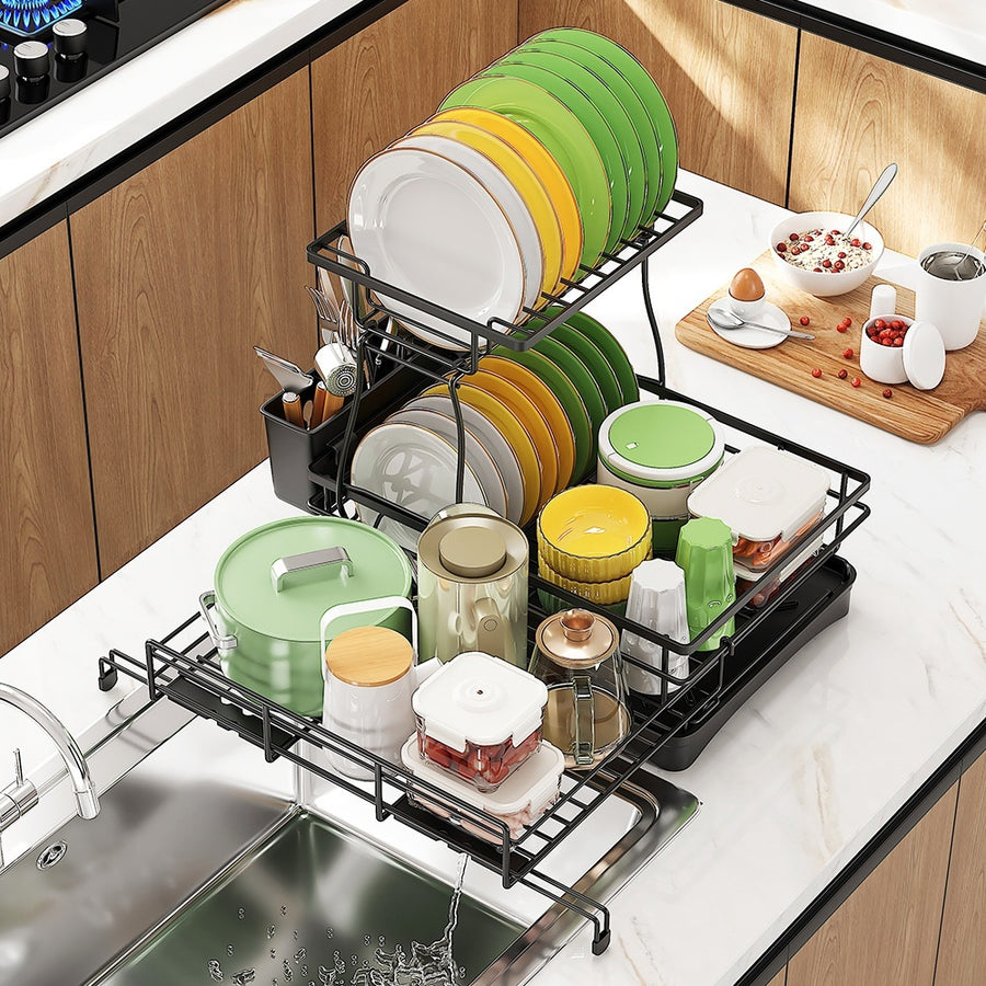 Household Kitchen Metal Plate Rack