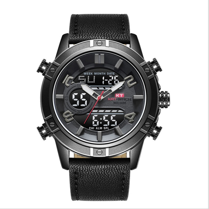 Engraved KAT-WACH cross-border new men's high-end sports watch waterproof luminous quartz watch men