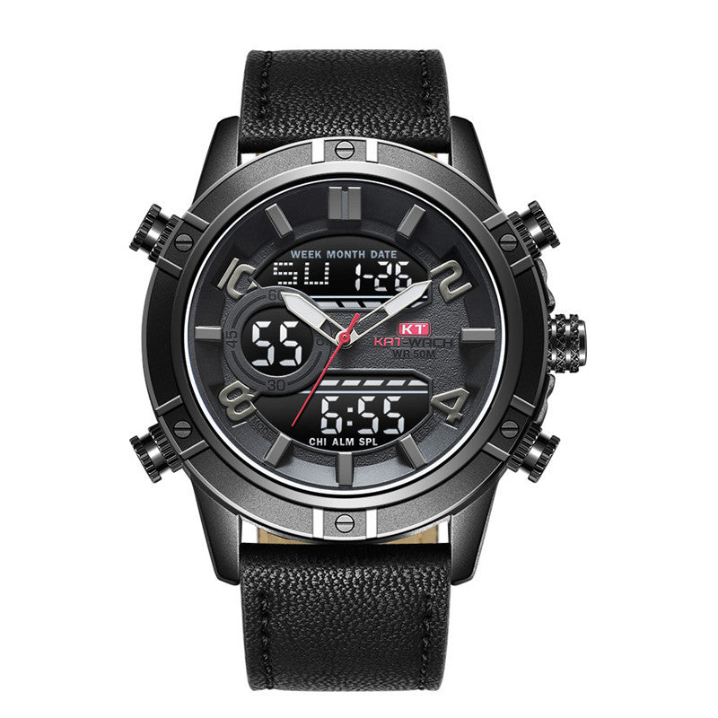 Engraved KAT-WACH cross-border new men's high-end sports watch waterproof luminous quartz watch men