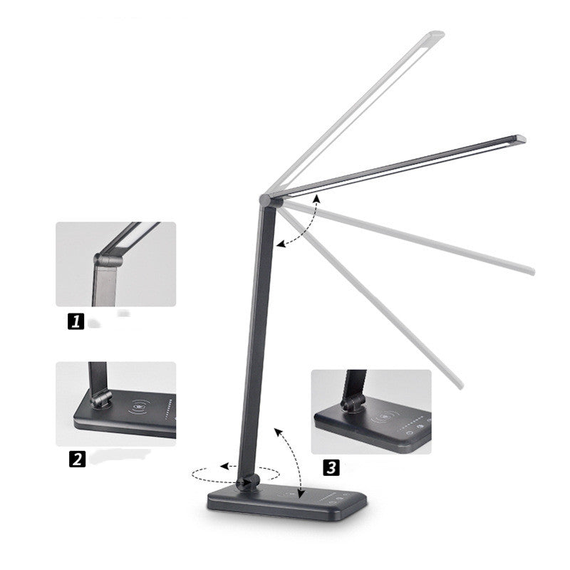 Wireless Charging Desk Lamp Folding Student Eye Protection