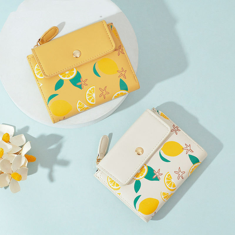 Women's Fashion Simple Tri-Fold Wallet Coin Purse