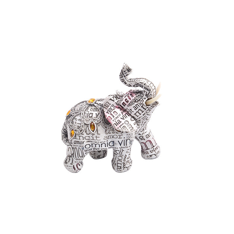 Resin Elephant Crafts Home Decoration