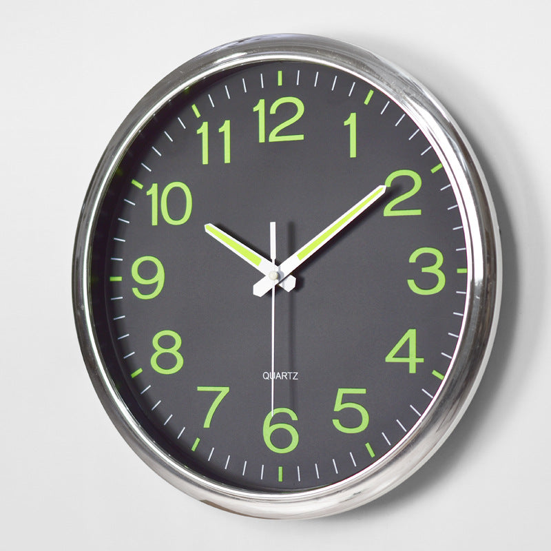 12 Inch 30Cm Luminous Plastic Wall Clock Quartz Clock Bedroom Living Room Wall Clock Simple Clock Custom