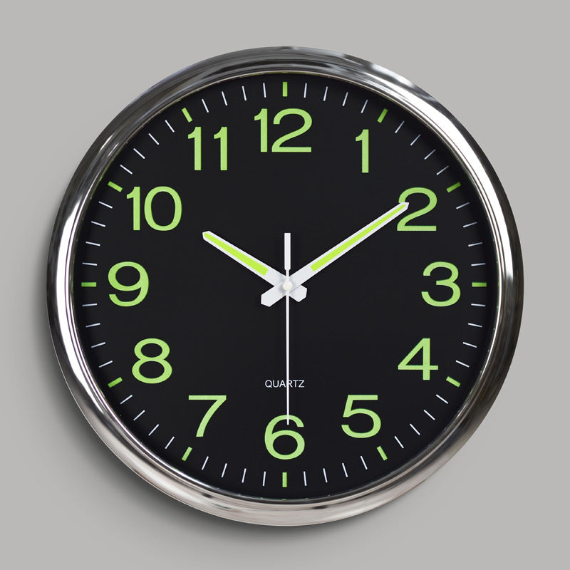 12 Inch 30Cm Luminous Plastic Wall Clock Quartz Clock Bedroom Living Room Wall Clock Simple Clock Custom