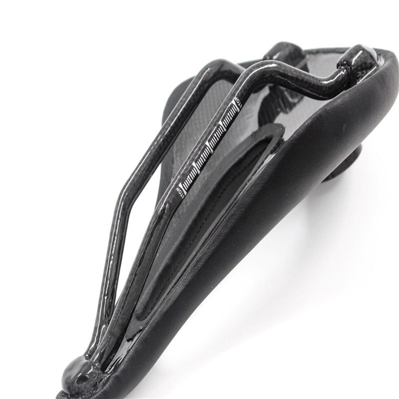 Full carbon Fiber and Leather Cushion Road Bike Mountain Bike Saddle