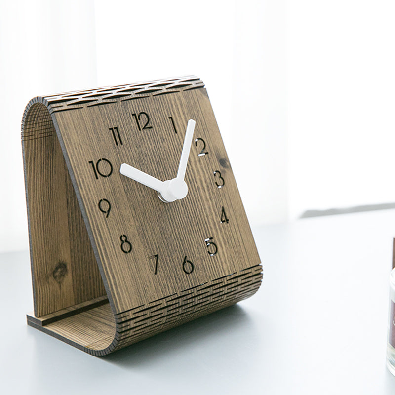 Simple Desktop Desk Clock Desktop Ornaments Desk Clock Bedroom Silent Pendulum Clock Home Wall Clock