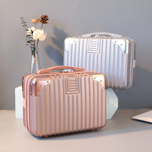Portable Suitcase Female Small 14-inch MMakeup Box