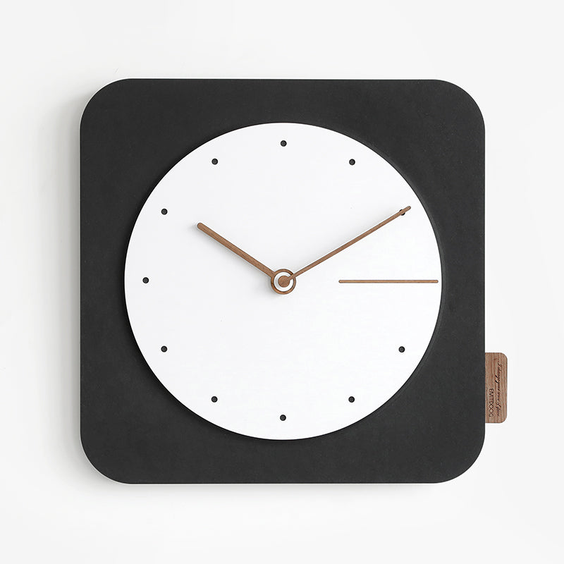 Square Wall Clock Light Luxury Style Clock