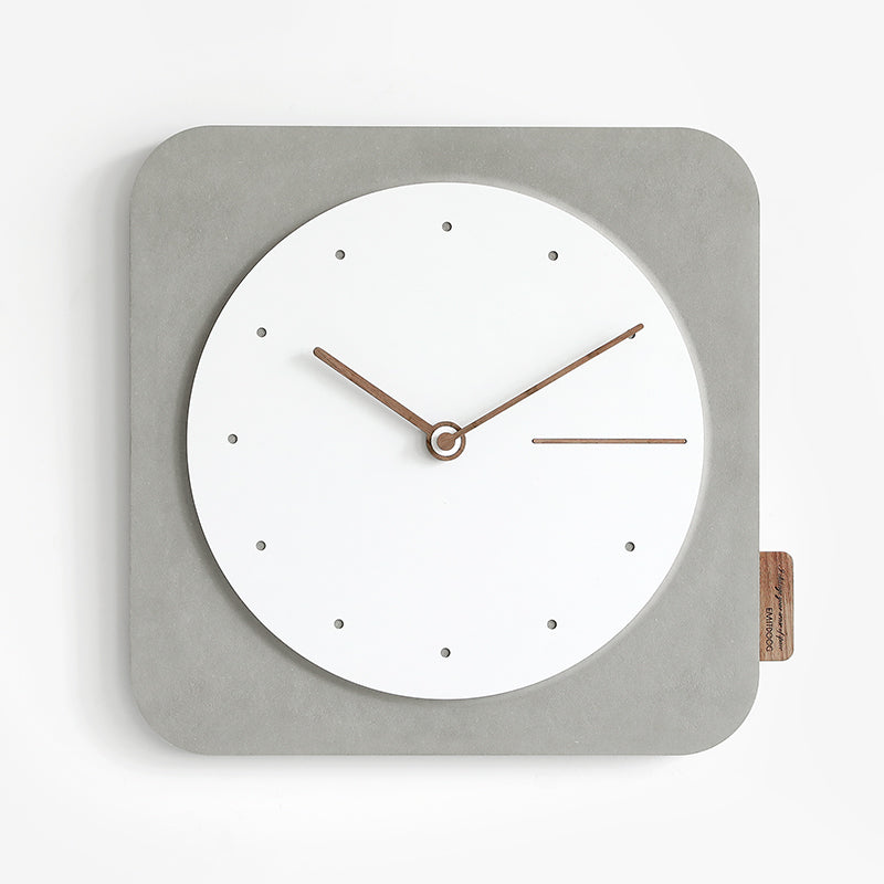 Square Wall Clock Light Luxury Style Clock