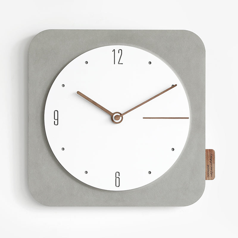 Square Wall Clock Light Luxury Style Clock