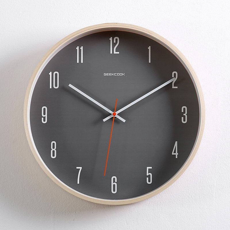 Wall Clock Ultra-quiet Fashion Clock Clock Nordic Bedroom Japanese Wall-mounted
