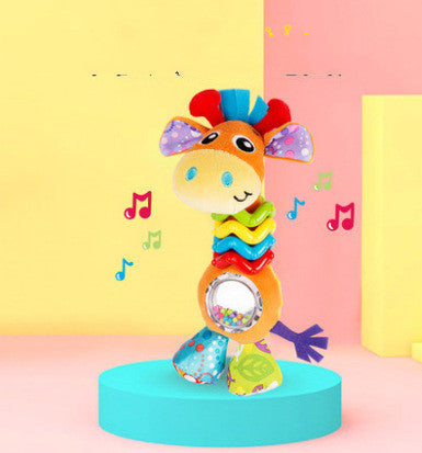 Baby Toy Rattle Soft Educational Animal Shape Toy 6-24 Months