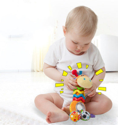 Baby Toy Rattle Soft Educational Animal Shape Toy 6-24 Months